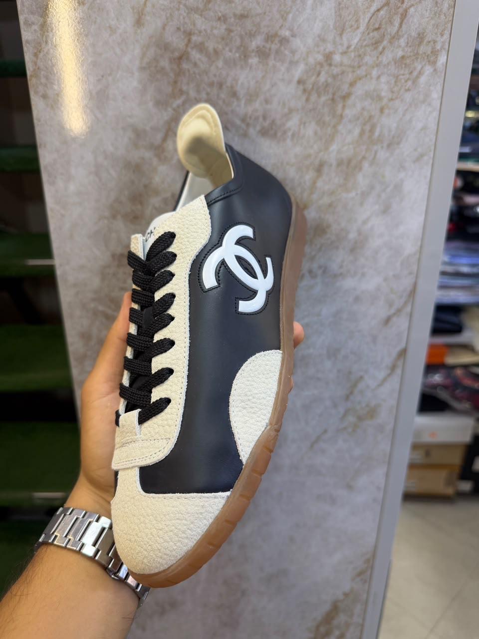 Sneakers CC · Noir & crème